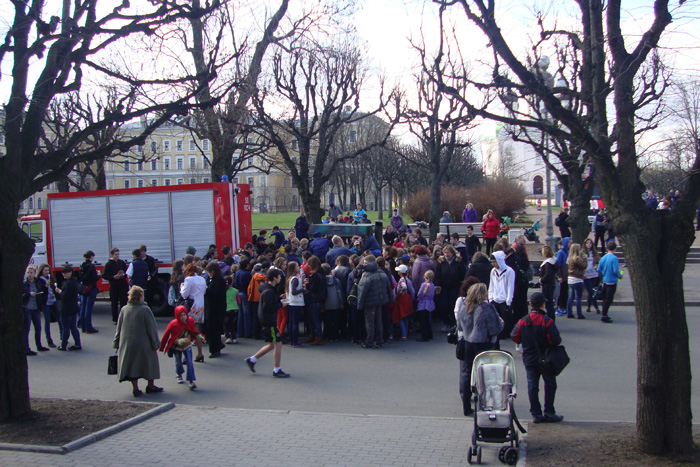 День пожарника в Пушкине - общий вид