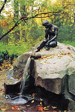 Пушкин о статуе молочницы
